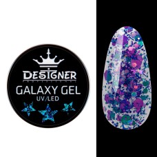Глиттерный гель Designer Galaxy Gel GA-06, 10 г