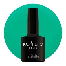 Гель-лак Komilfo Deluxe Series №D149 (зелено-бірюзовий, емаль), 8 мл
