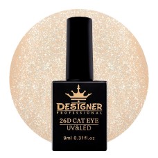 Гель-лак Designer 26D Cat Eye кошачий глаз №02, 9 мл