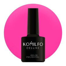 Гель-лак Komilfo Deluxe Series №D173 (яскравий насичений рожевий, неоновий), 8 мл