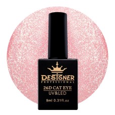 Гель-лак Designer 26D Cat Eye кошачий глаз №04, 9 мл