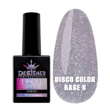 Светоотражающая база Designer Disco Color Base №8, 9 мл
