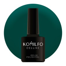 Гель-лак Komilfo Deluxe Series №D154 (темний бірюзово-зелений, емаль), 8 мл