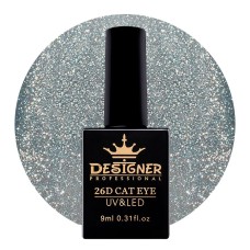 Гель-лак Designer 26D Cat Eye кошачий глаз №07, 9 мл
