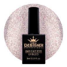 Гель-лак Designer 26D Cat Eye кошачий глаз №08, 9 мл