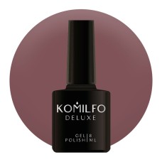 Гель-лак Komilfo Deluxe Series №D112 (лілово-сіро-коричневий, емаль), 8 мл