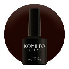 Гель-лак Komilfo Deluxe Series №D298 (коричневий темний, емаль), 8 мл