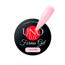 Камуфлирующий моделирующий гель Uno Forma Gel Cold Pink, 15 мл