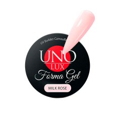 Камуфлирующий моделирующий гель Uno Forma Gel Milk Rose, 15 мл