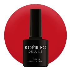 Гель-лак Komilfo Deluxe Series №D086 (вишнево-червоний, емаль), 8 мл