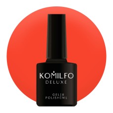 Гель-лак Komilfo Deluxe Series №D078 (коралово-червоний, емаль), 8 мл