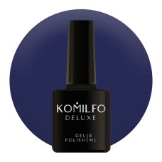 Гель-лак Komilfo Deluxe Series №D296 (синій темний, емаль), 8 мл