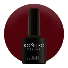 Гель-лак Komilfo Deluxe Series №D230 (коричнево-бордовий, емаль), 8 мл
