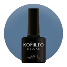 Гель-лак Komilfo Deluxe Series №D130 (темний сіро-блакитний, емаль), 8 мл