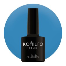 Гель-лак Komilfo Deluxe Series №D131 (насичений блакитний, емаль), 8 мл