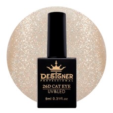 Гель-лак Designer 26D Cat Eye кошачий глаз №01, 9 мл