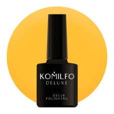 Гель-лак Komilfo Deluxe Series №D166 (темно-жовтий, емаль), 8 мл