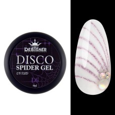 Светоотражающая гель-паутинка Designer Disco Spider Gel D6, 8 мл