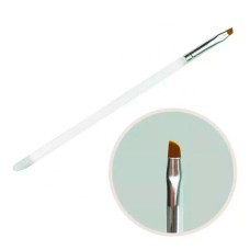Пензлик коса для розпису пластикова ручка №2