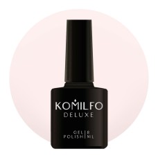 Гель-лак Komilfo Deluxe Series №D026 (світлий кремово-бежево-рожевий, емаль), 8 мл