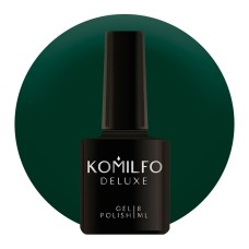 Гель-лак Komilfo Deluxe Series №D295 (зелений темний, емаль), 8 мл