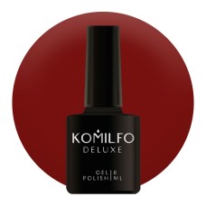 Гель-лак Komilfo Deluxe Series №D098 (бордово-коричневий, емаль), 8 мл