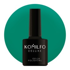 Гель-лак Komilfo Deluxe Series №D150 (насичений бірюзово-зелений, емаль), 8 мл