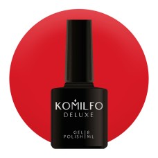 Гель-лак Komilfo Deluxe Series №D085 (малиново-червоний, емаль), 8 мл