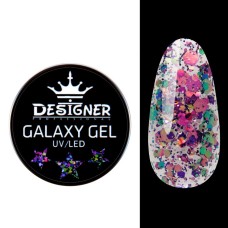 Глиттерный гель Designer Galaxy Gel GA-09, 10 г
