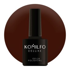 Гель-лак Komilfo Deluxe Series №D216 (темно-коричневий, емаль), 8 мл